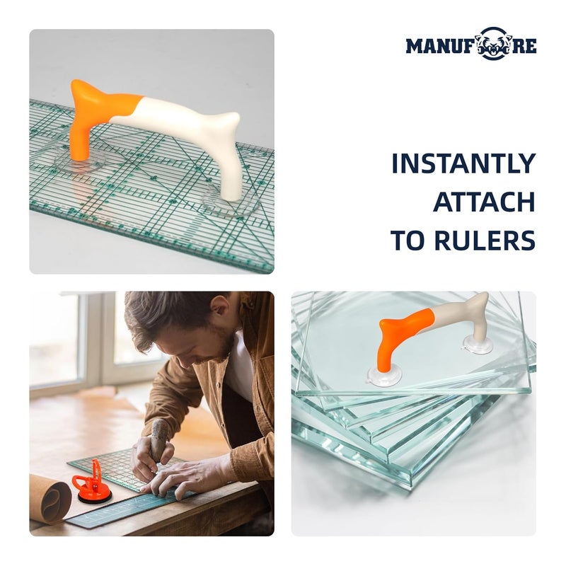 MANUFORE 3PCS Cat Style Quilting Ruler Handle Sewing Ruler Handle Tools for Sewing Work - Image 4
